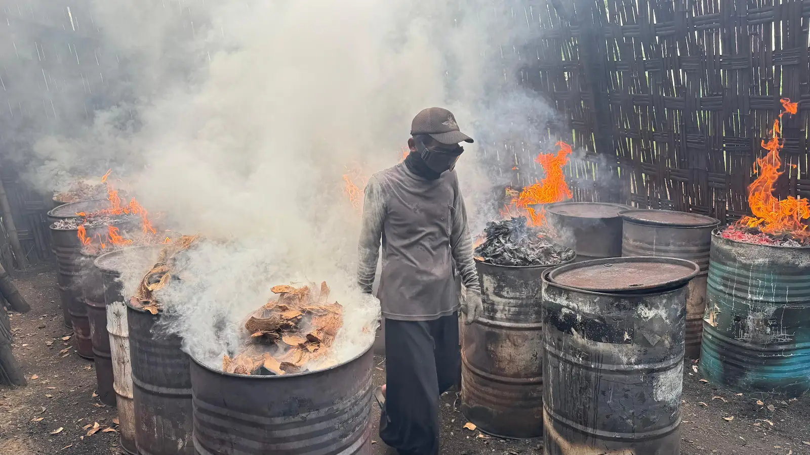 Karbonisasi tempurung kelapa